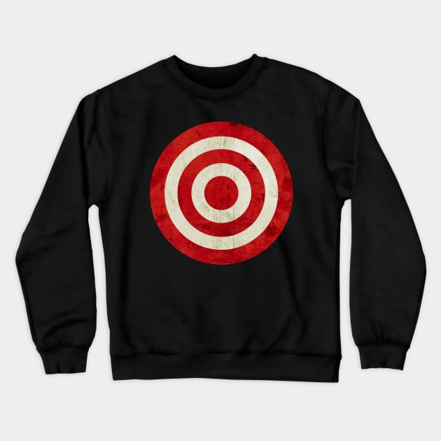 Grunge Bullseye Crewneck Sweatshirt by HilariousDelusions